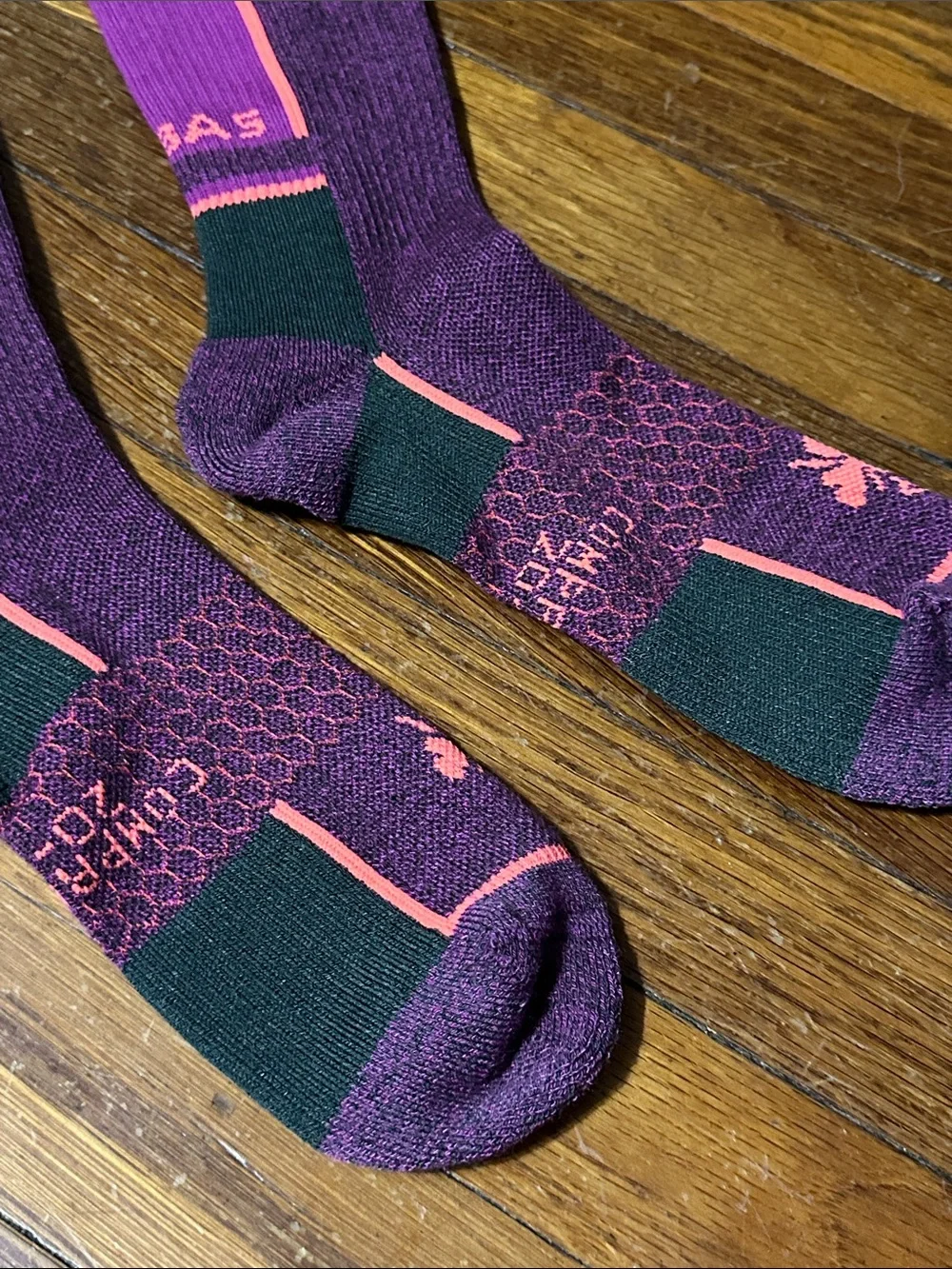 Bombas Purple Compression Socks, Women’s Medium (8-10.5)